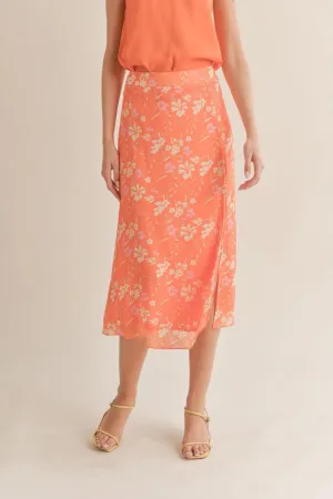 Aurora Midi Skirt with Slit