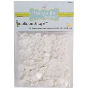Babyville Plastic Resin 12.2mm Snaps 60 Sets