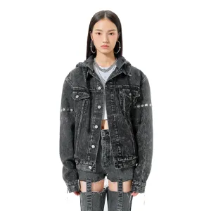Black Stray Denim Jacket