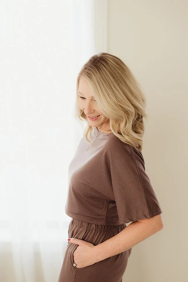 Boatneck French Terry Top