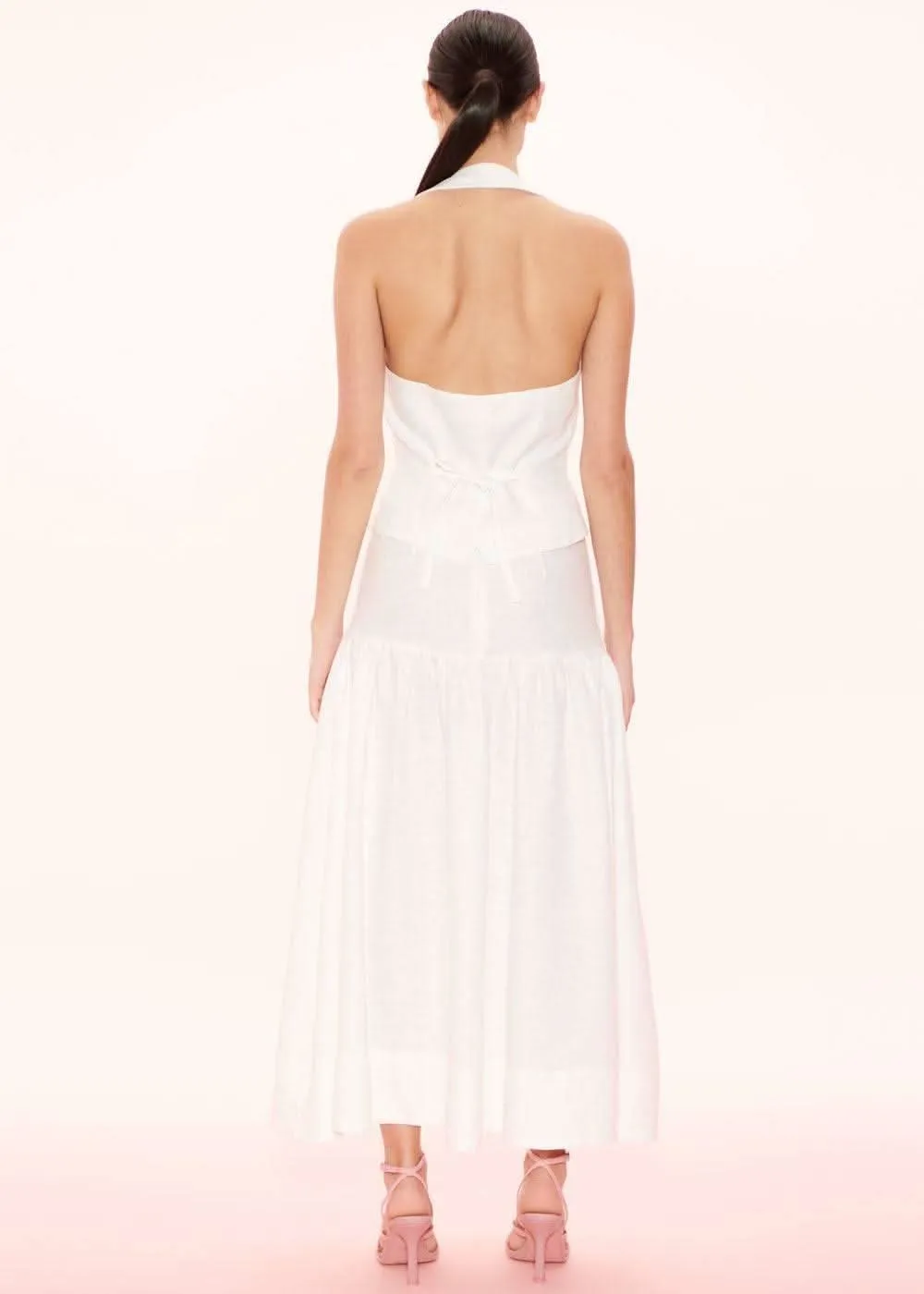 Clemence Linen Skirt