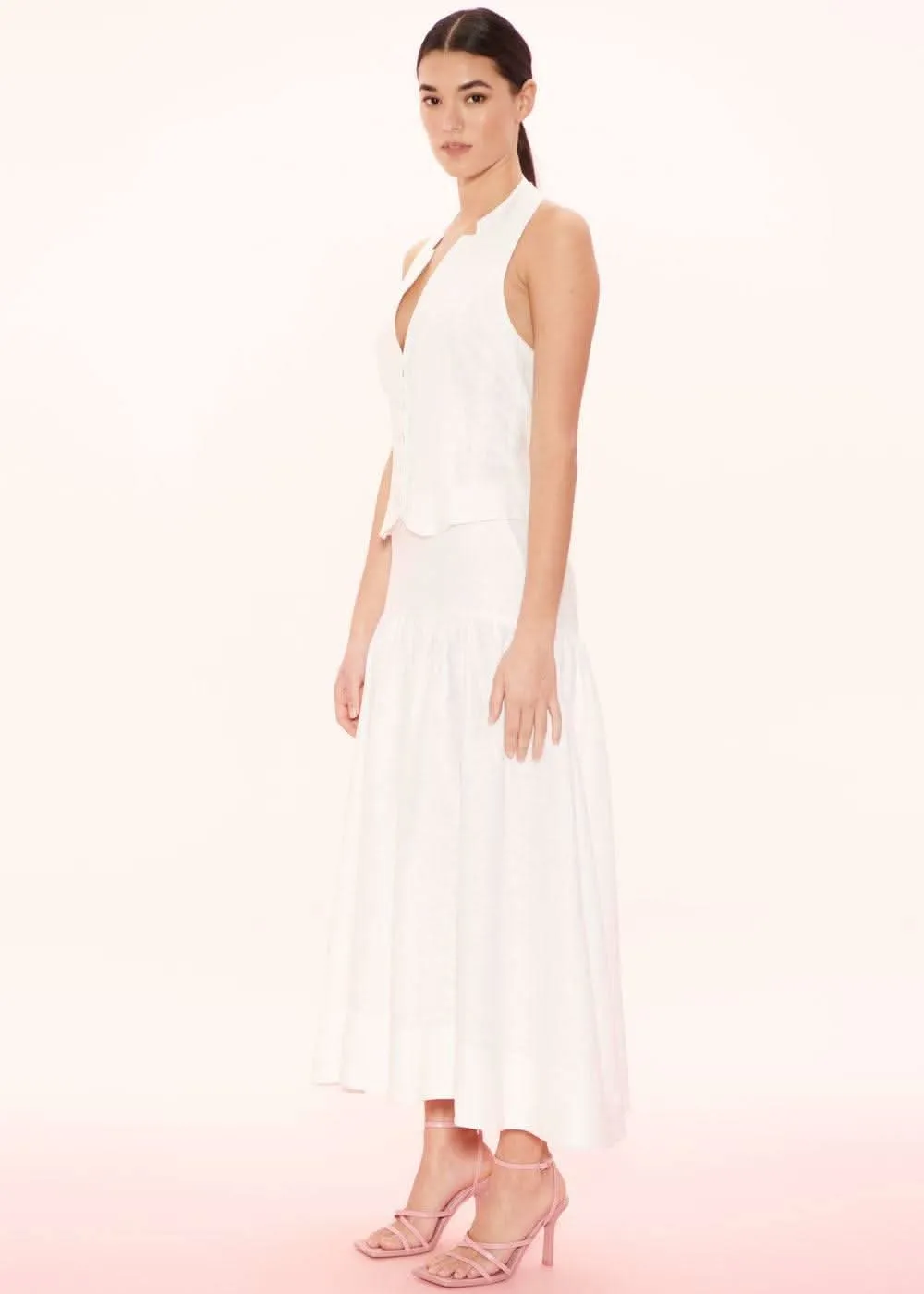Clemence Linen Skirt