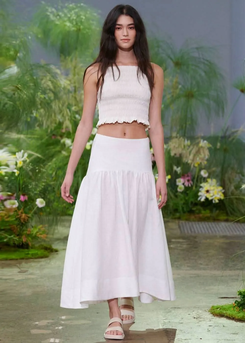 Clemence Linen Skirt