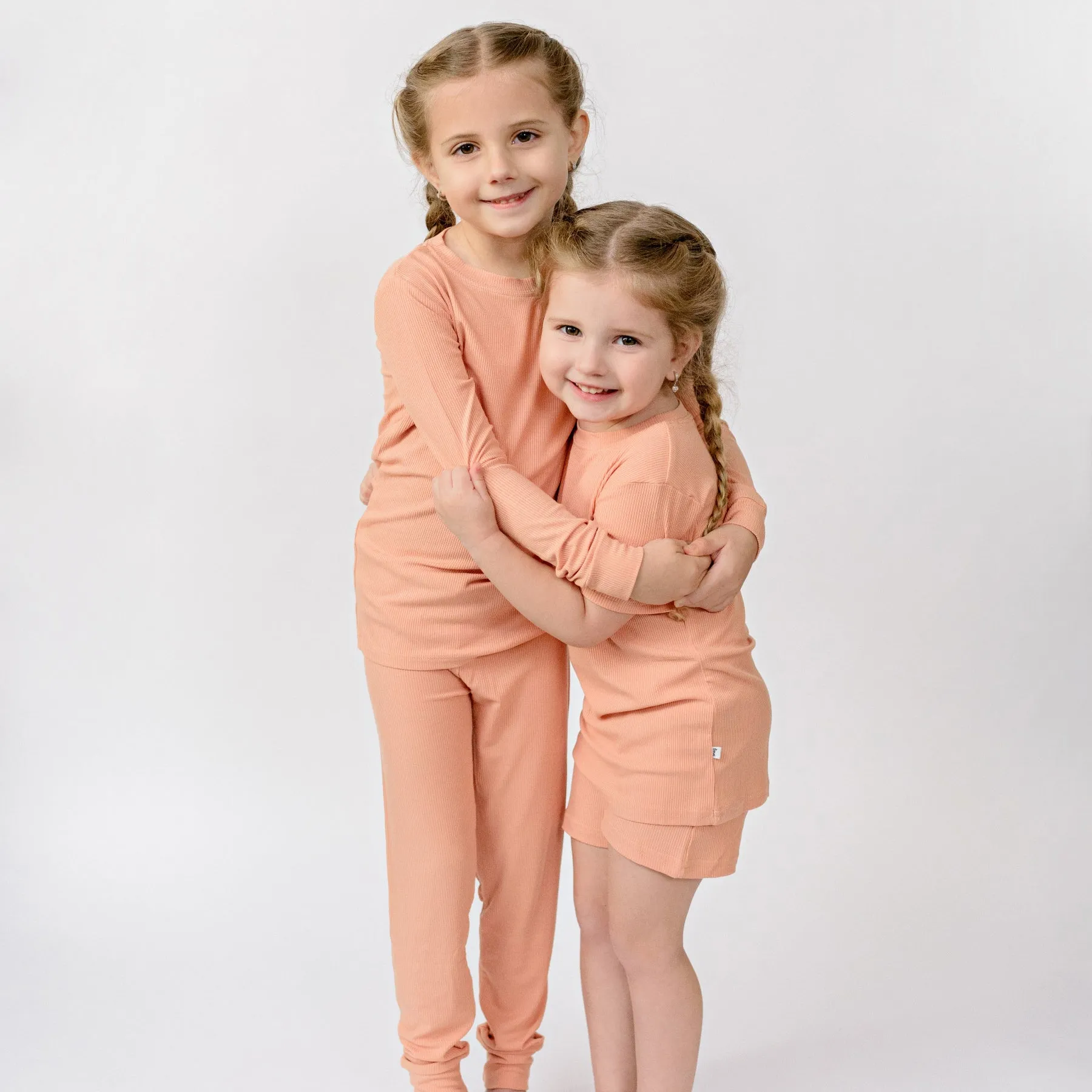 Coral Small Ribbed Two-Piece Set