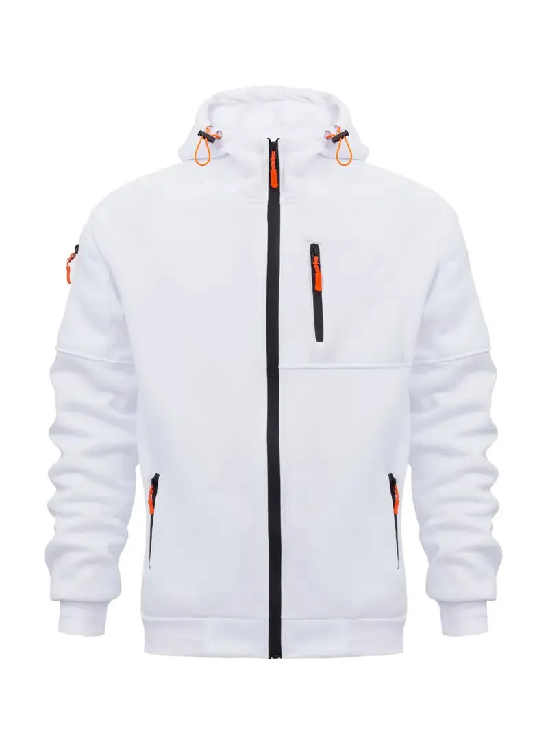Darren - Effen heren capuchonjas casual lange mouw hoodies