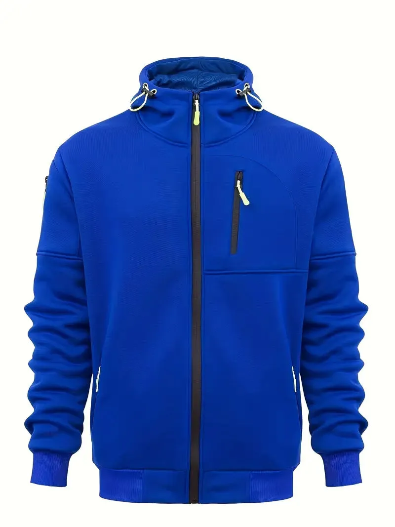 Darren - Effen heren capuchonjas casual lange mouw hoodies