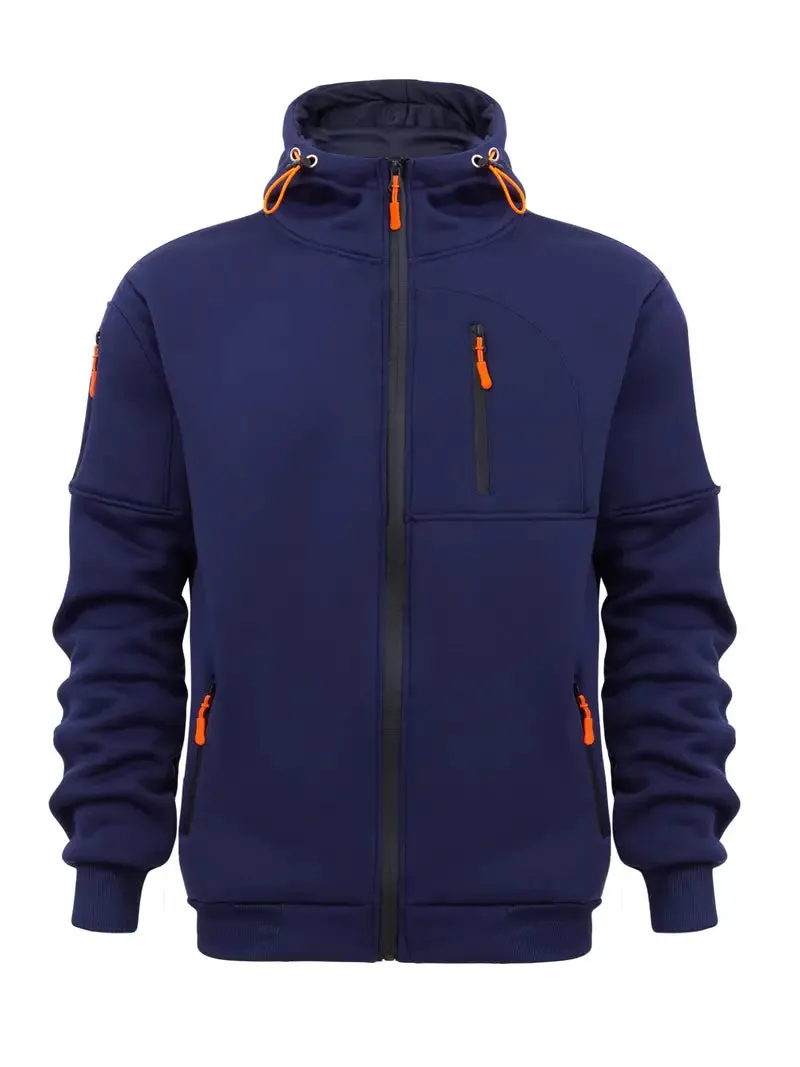 Darren - Effen heren capuchonjas casual lange mouw hoodies