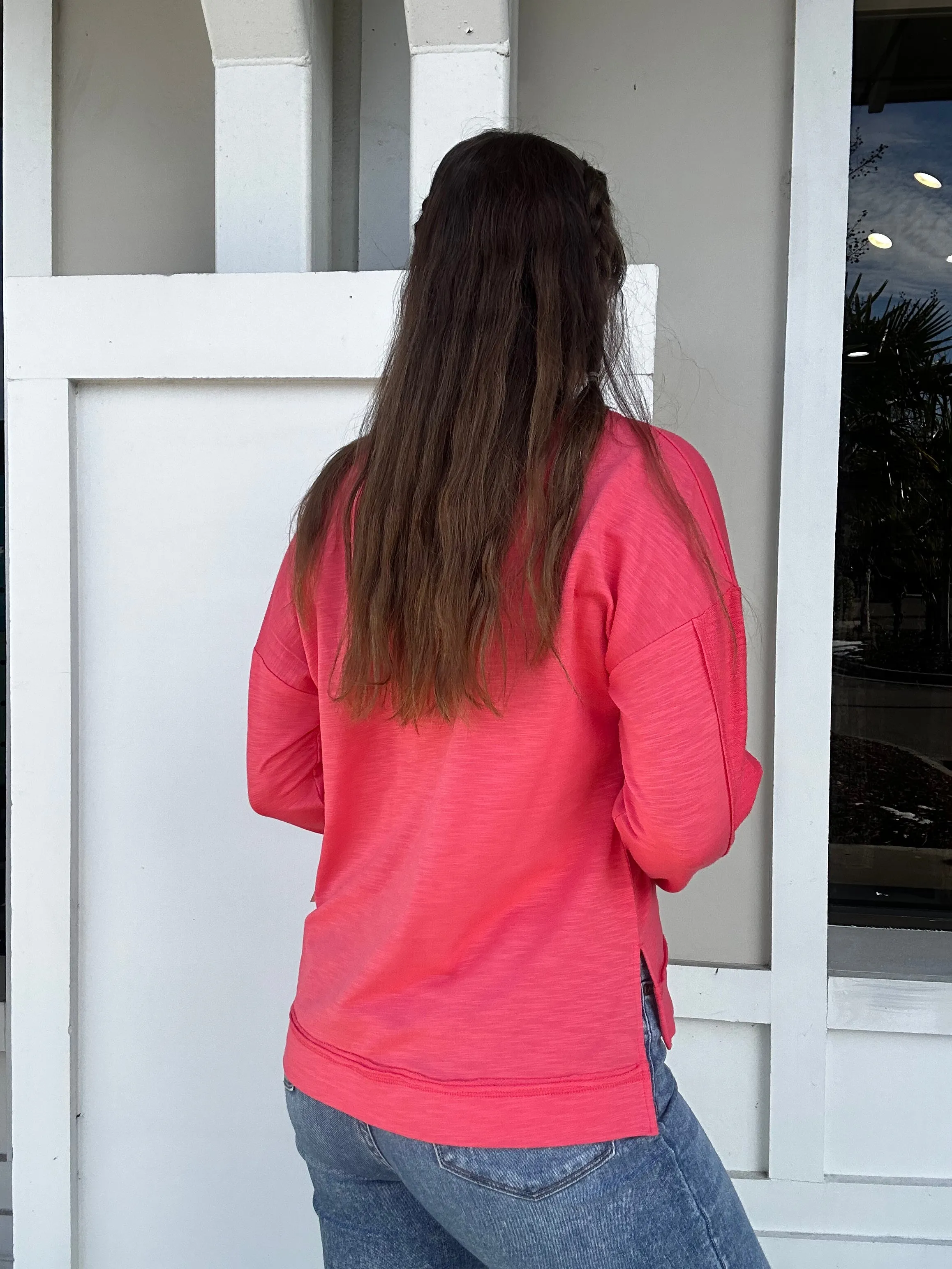 Escape by Habitat Modal Span Terry Sand & Sea Pullover