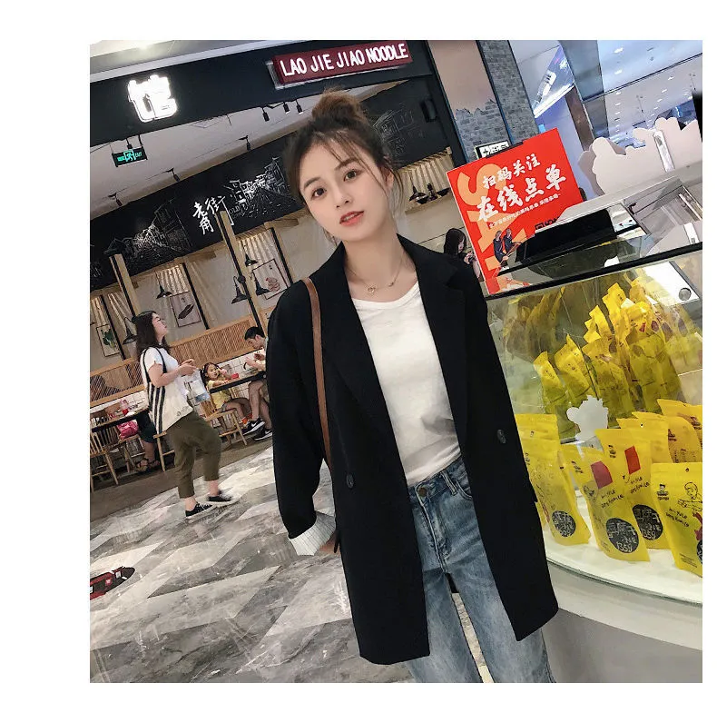Korean Blazer Women Casual Popular Suit Sets British Tops Outerwear