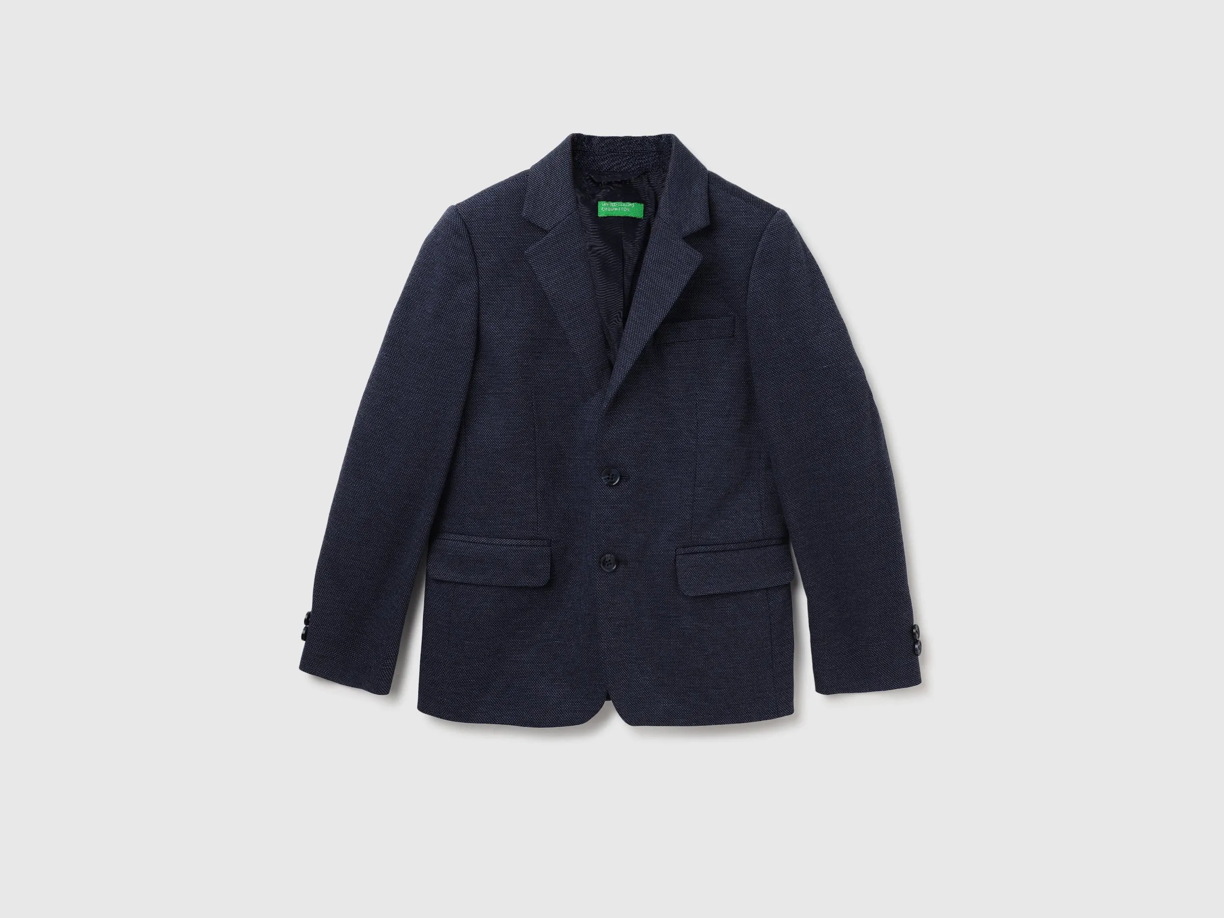 Lapel Textured Button Down Blazers