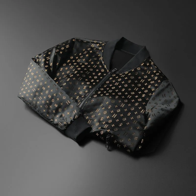 Letter Print Casual Bomber Jacket