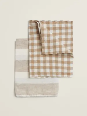 Linen Tea Towel Set (2 units) in Natural