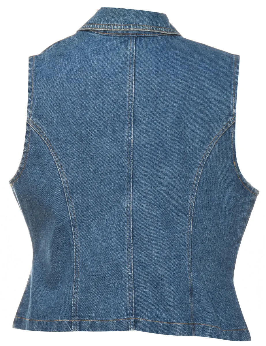 Medium Wash Denim 1990s Vest - L