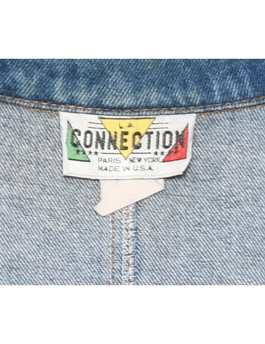 Medium Wash Denim 1990s Vest - L