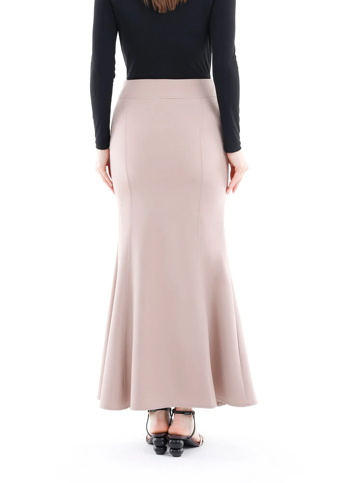 Mink Fishtail Maxi Skirt