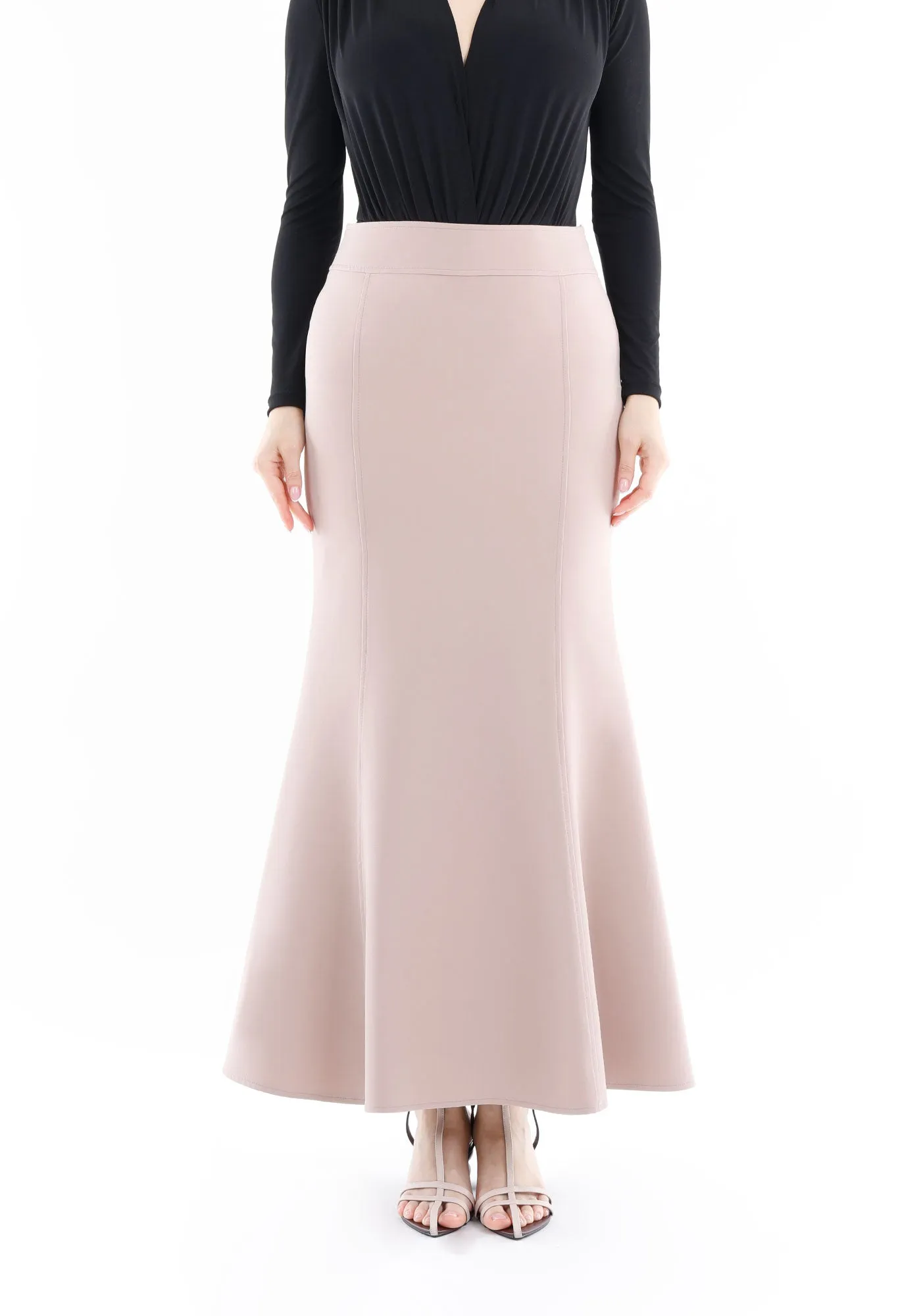 Mink Fishtail Maxi Skirt