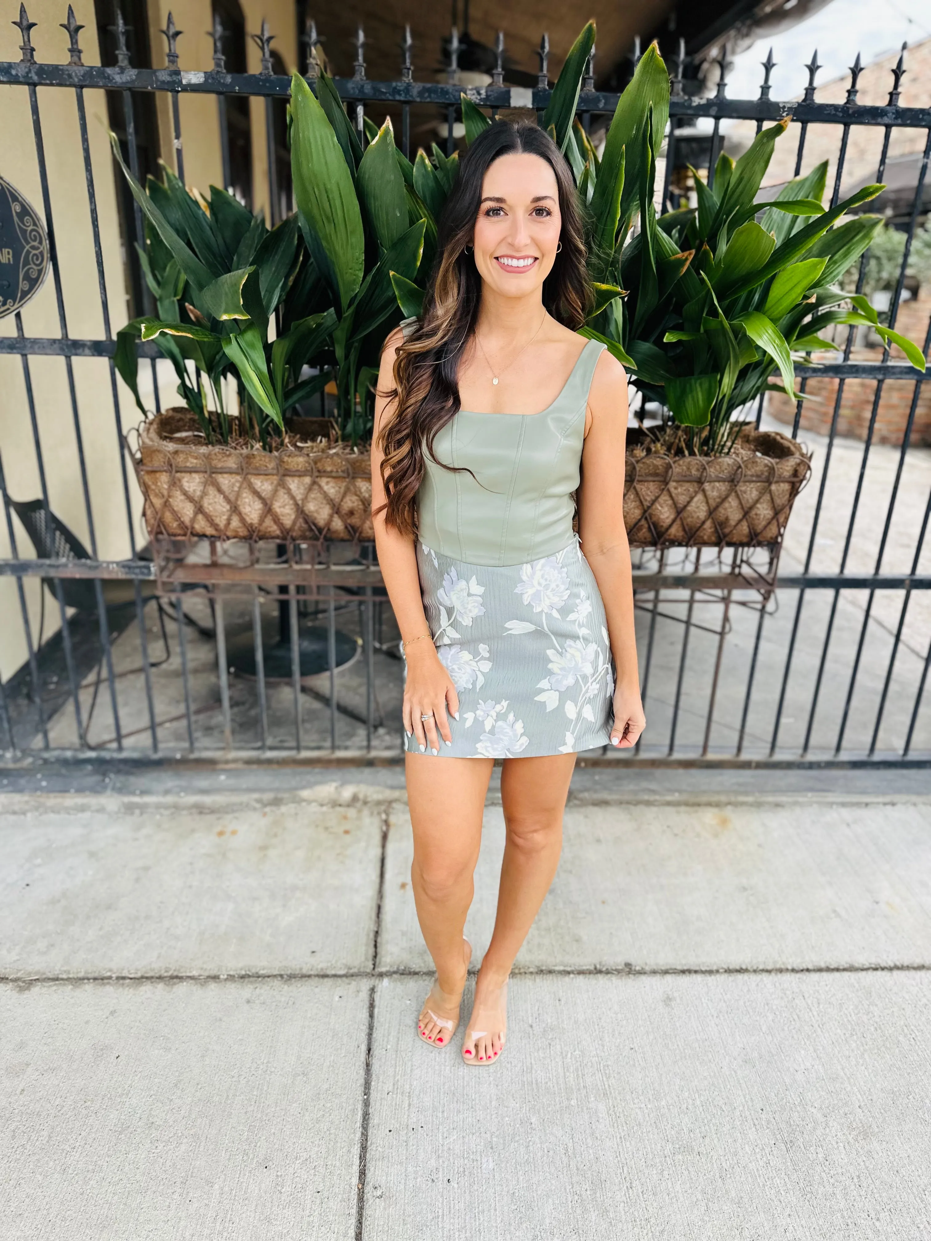 Nico Mini Skirt- Sage