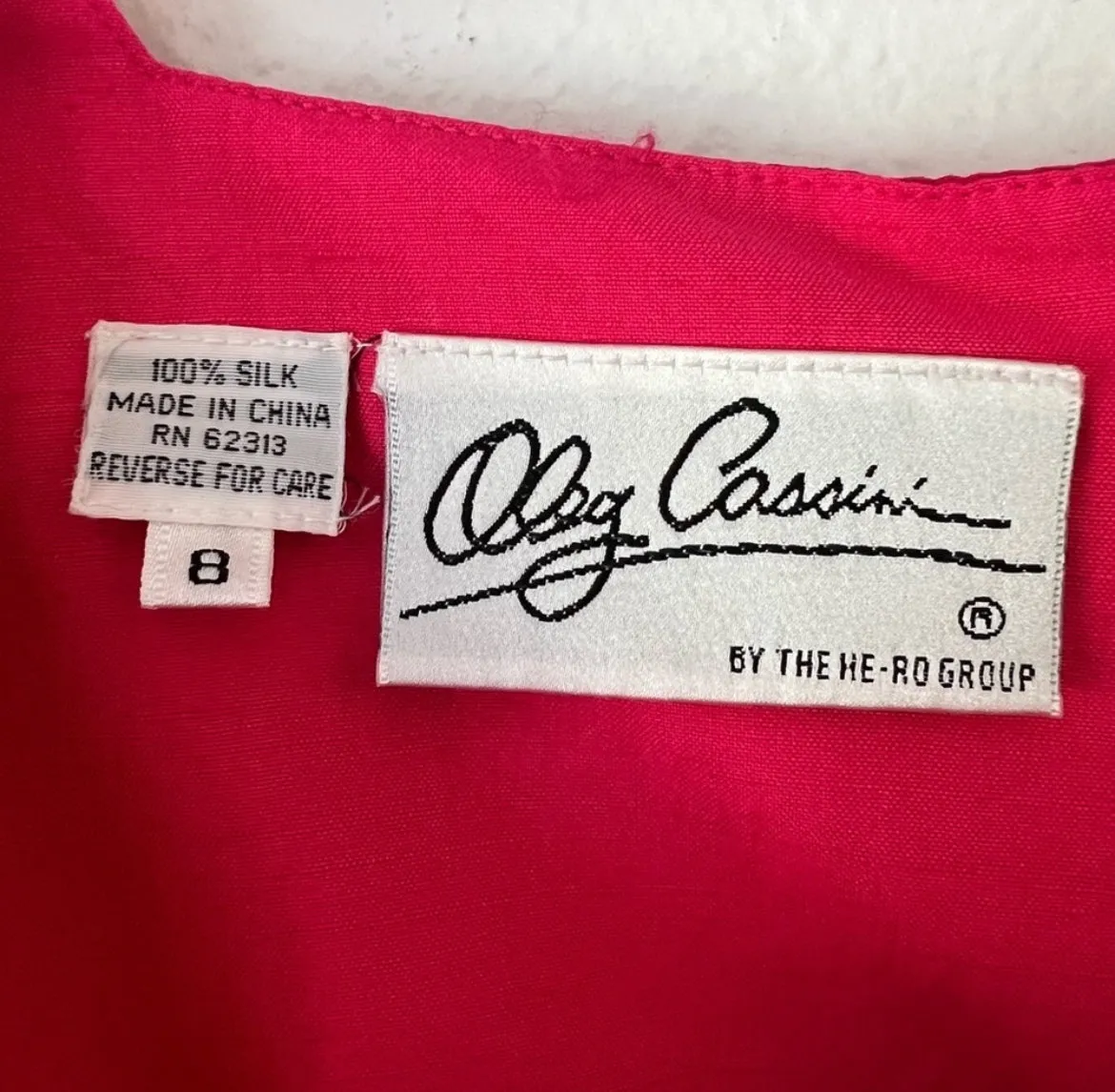 Oleg Cassini Vintage Silk Dress