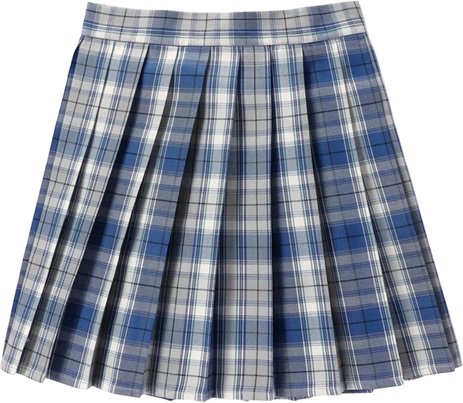 Pleated Skirts for Women Plus Size High Waist Pleated A Line Tummy Control Elastic Waist Skirt for Girls Trendy Clothes