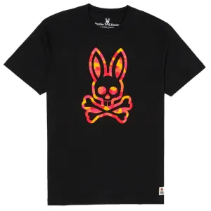 PSYCHO BUNNY MENS PATCHAM TEE SHIRT - BLACK
