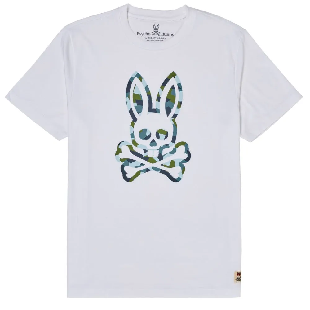 PSYCHO BUNNY MENS PATCHAM TEE SHIRT - WHITE