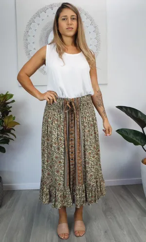 Rayon Skirt Tangelo Alpine, More Colours
