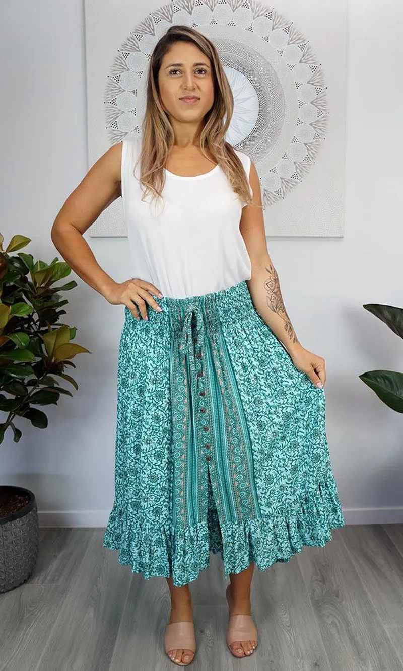 Rayon Skirt Tangelo Alpine, More Colours