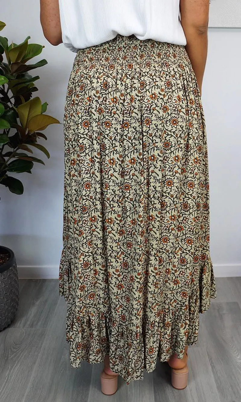 Rayon Skirt Tangelo Alpine, More Colours