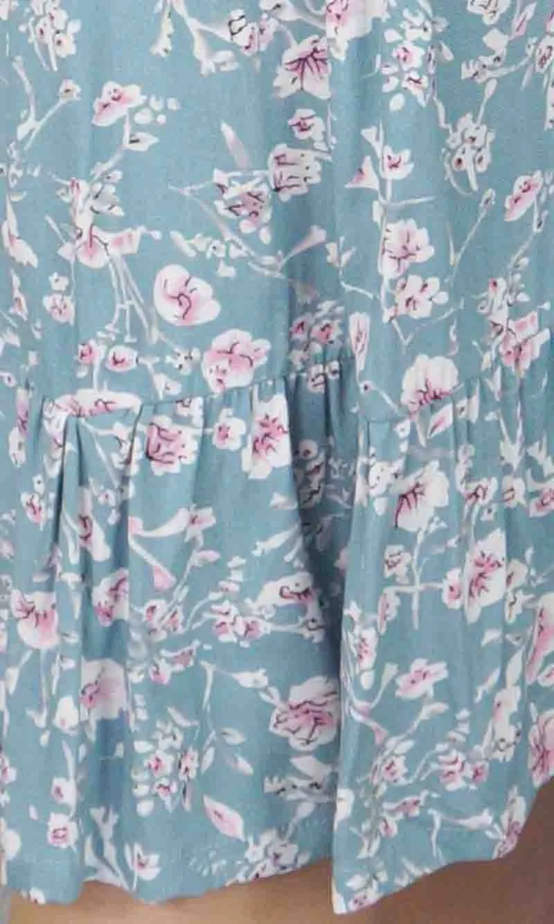 Rayon Skirt Tangelo Springflower, More Colours