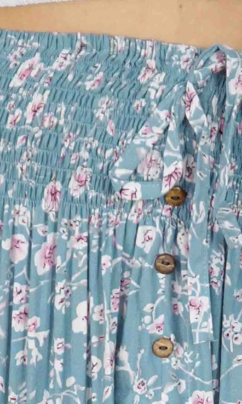 Rayon Skirt Tangelo Springflower, More Colours