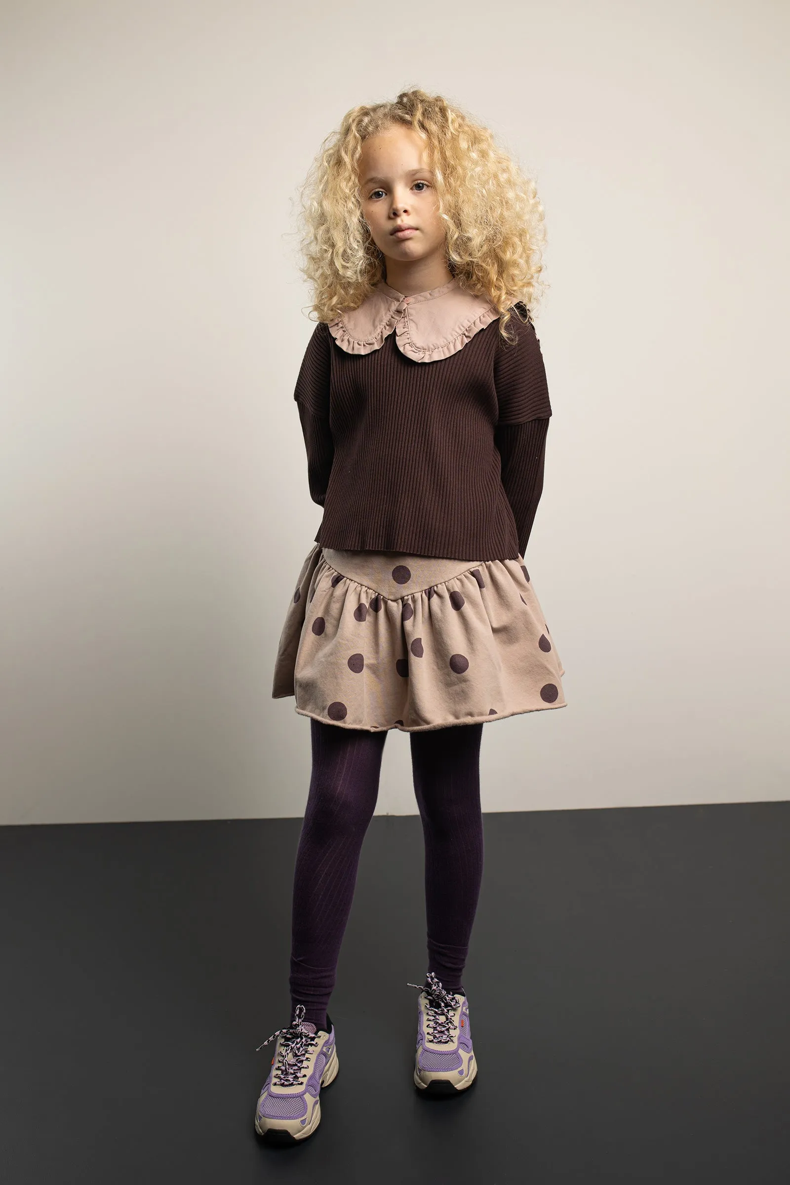 Skirt Spotted Rose Grey