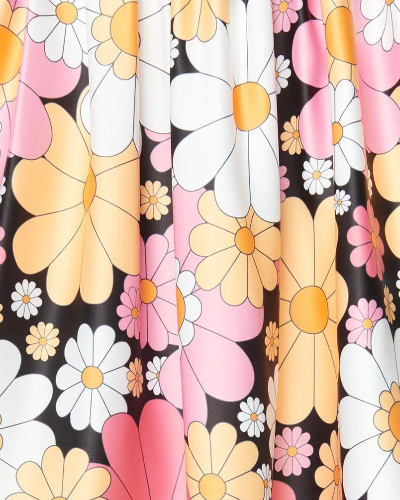 Smak Parlour Pink & White Floral Gathered Mini Skirt | Pink, Floral