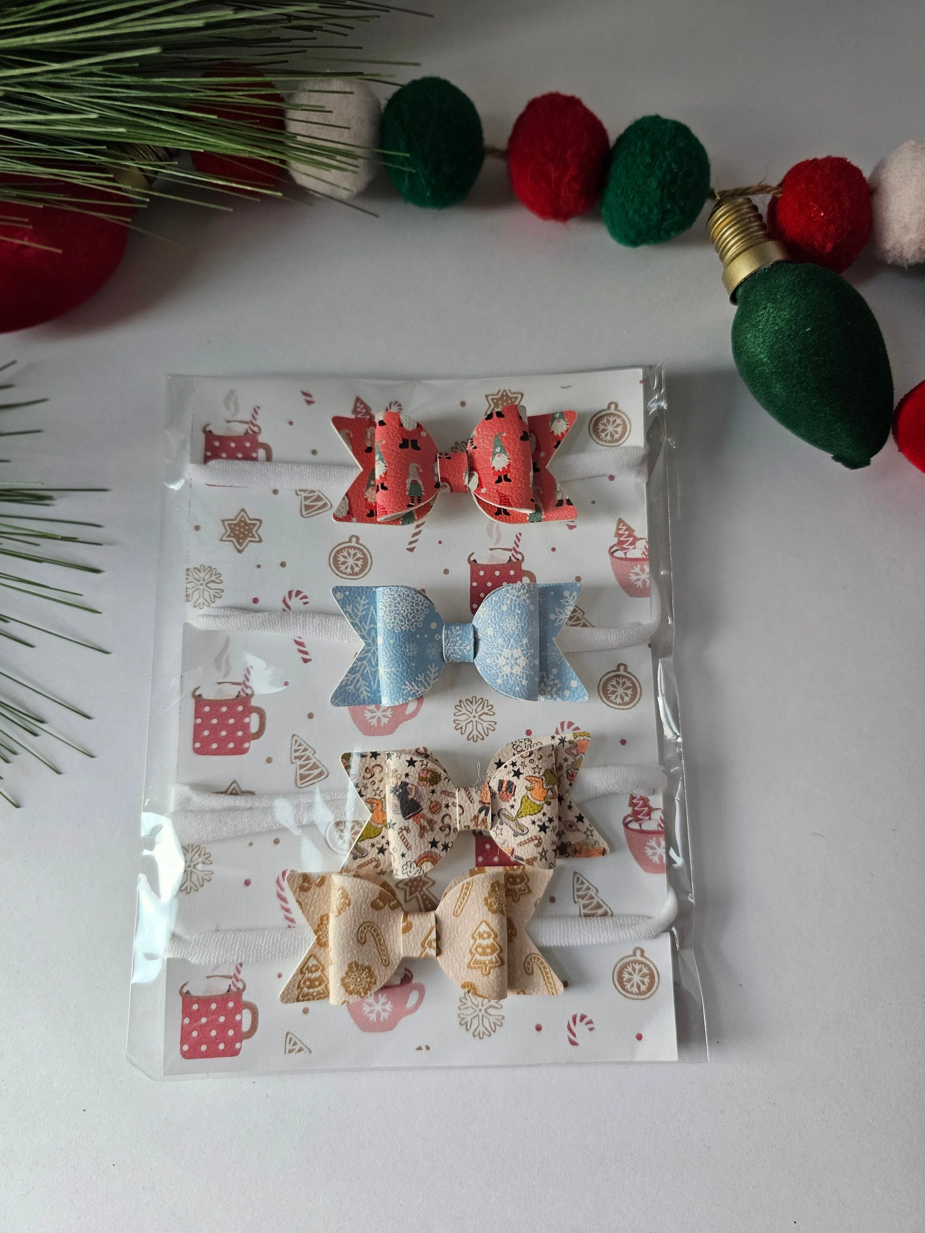 Small Christmas Variety Bow Set