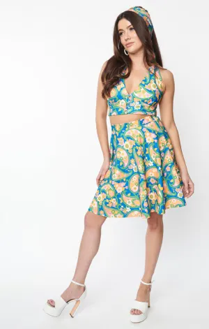 Sweet Talk Mod Paisley Skirt - FINALSALE