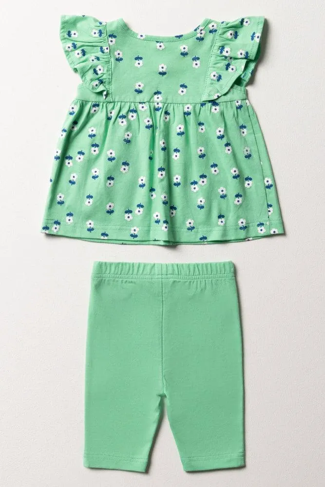 Top & Leggings Set Green