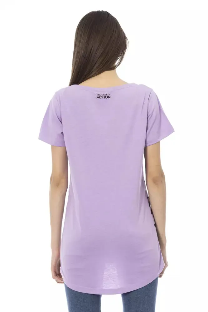 Trussardi Action Violet Bomuld Tops & T-Shirt