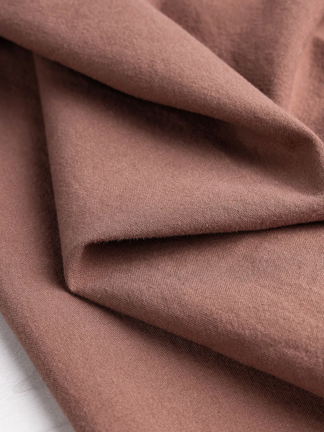 Tumbled Non Stretch Cotton - Antique Rose - Swatch