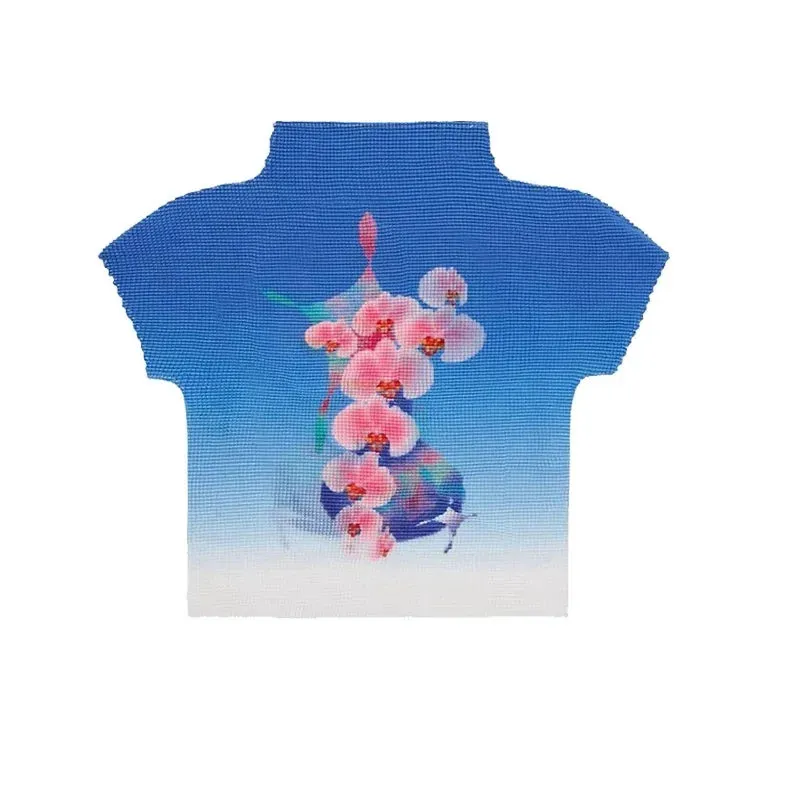 Womens Tie-Dye Bodycon Crop Top  Short Sleeve Y2K Coquette Kawaii Aesthetic Tee
