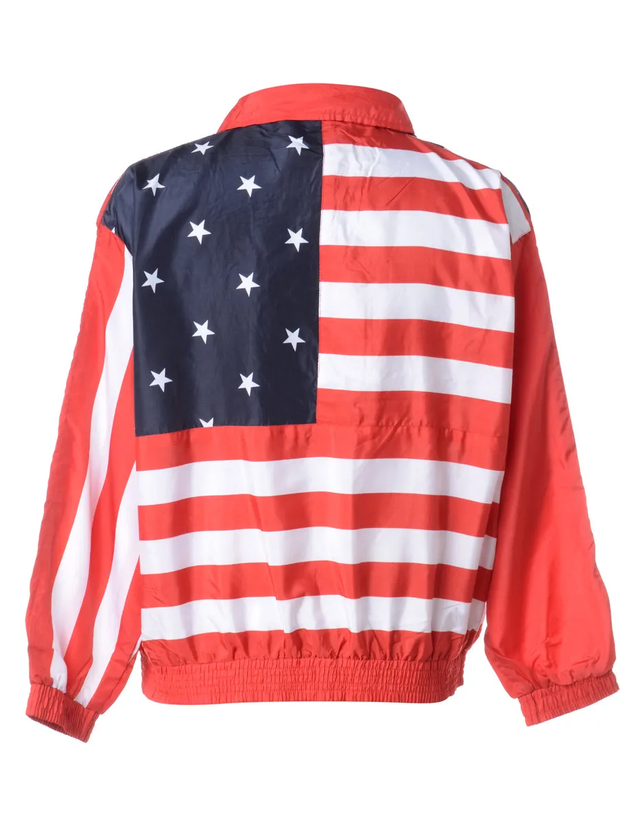 Zip Front Red Jacket - L