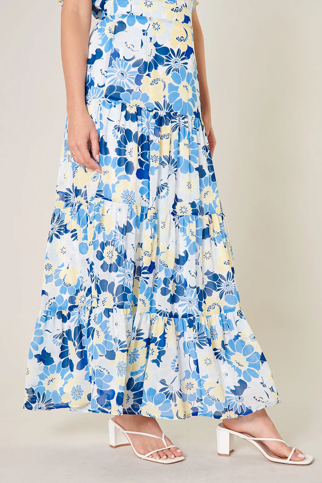 Zippy Seaside Bellingham Tiered Maxi Skirt