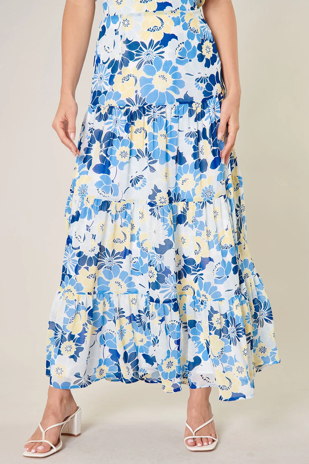 Zippy Seaside Bellingham Tiered Maxi Skirt