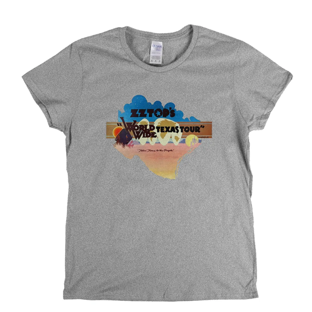 Zz Tops World Wide Texas Tour Womens T-Shirt